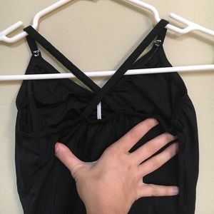 Black leotard , LA